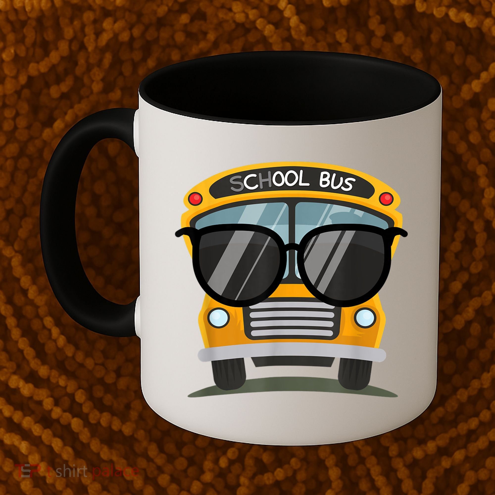 Cool Bus With Sunglasses School Bus Party Coffee Mug