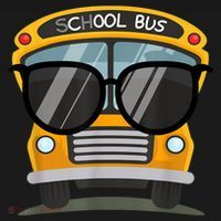 Cool Bus With Sunglasses School Bus Party Women's Hoodie thumb 2