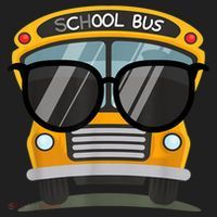 Cool Bus With Sunglasses School Bus Party Hat thumb 2