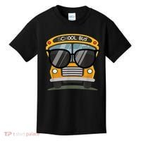Cool Bus With Sunglasses School Bus Party Kids T-Shirt thumb 0