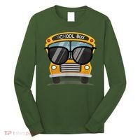Cool Bus With Sunglasses School Bus Party Long Sleeve Shirt thumb 0