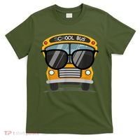 Cool Bus With Sunglasses School Bus Party T-Shirt thumb 0