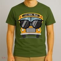 Cool Bus With Sunglasses School Bus Party T-Shirt thumb 3