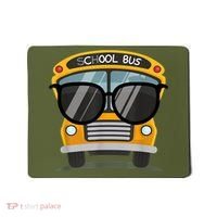 Cool Bus With Sunglasses School Bus Party Mousepad thumb 0