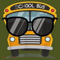 Cool Bus With Sunglasses School Bus Party Kids Hoodie thumb 2