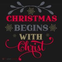 Christmas Begins With Christ Christian Coaster thumb 2