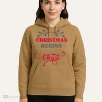Christmas Begins With Christ Christian Hoodie thumb 5