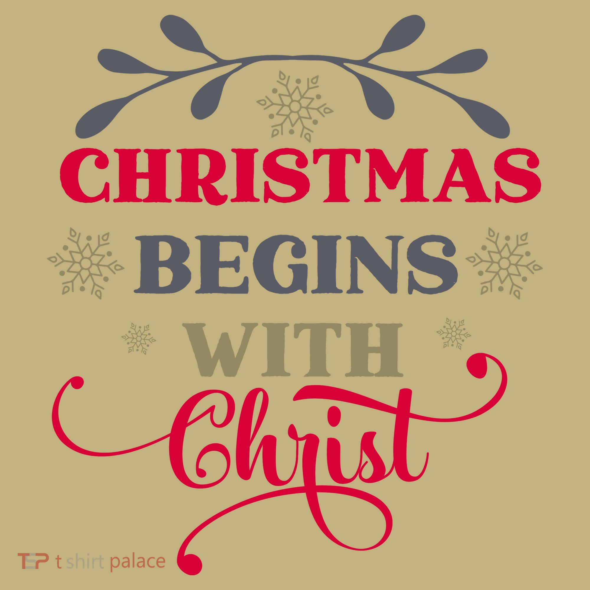 Christmas Begins With Christ Christian Sweatshirt
