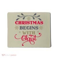 Christmas Begins With Christ Christian Mousepad thumb 0
