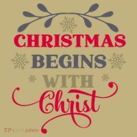 Christmas Begins With Christ Christian Kids T-Shirt thumb 2