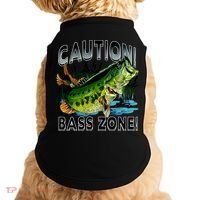 Caution Bass Zone Fishing Doggie Tank thumb 0