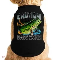 Caution Bass Zone Fishing Doggie Tank thumb 0