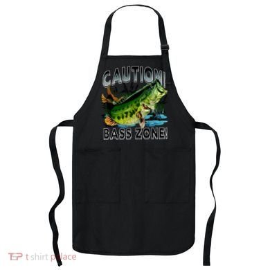Caution Bass Zone Fishing Apron