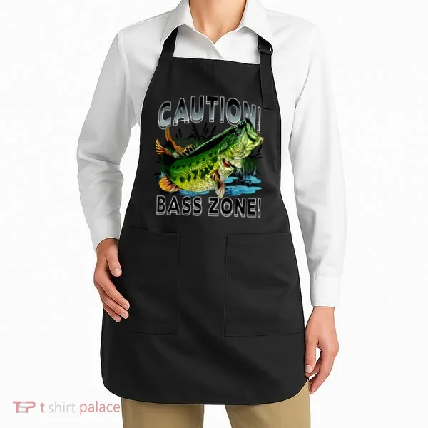 Caution Bass Zone Fishing Apron
