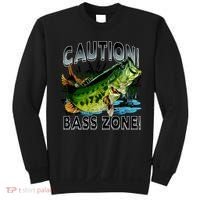 Caution Bass Zone Fishing Sweatshirt thumb 0