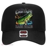 Caution Bass Zone Fishing Hat thumb 0