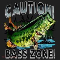Caution Bass Zone Fishing Hat thumb 2