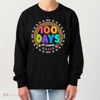 Cute Cool 100 Days Of School Pencil Emblem Women's Sweatshirt thumb 0