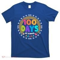 Cute Cool 100 Days Of School Pencil Emblem T-Shirt thumb 0