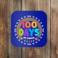 Cute Cool 100 Days Of School Pencil Emblem Coaster thumb 0