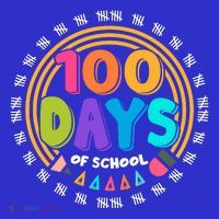 Cute Cool 100 Days Of School Pencil Emblem Mousepad thumb 1