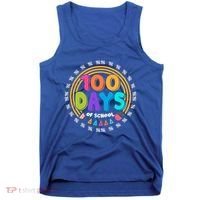 Cute Cool 100 Days Of School Pencil Emblem Tank Top thumb 0