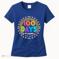 Cute Cool 100 Days Of School Pencil Emblem Women's T-Shirt thumb 0