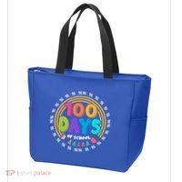 Cute Cool 100 Days Of School Pencil Emblem Tote Bag thumb 3