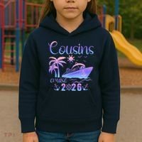 Cousins Cruise 2026 Kids Hoodie thumb 3