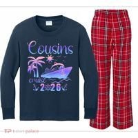 Cousins Cruise 2026 Kids Long Sleeve Plaid Pajama Set thumb 0