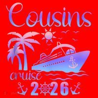 Cousins Cruise 2026 Santa Hat thumb 1