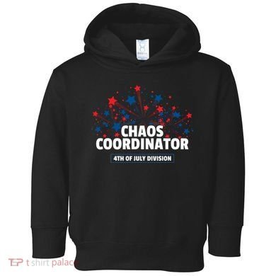 Chaos Coordinator 4th Of July Divison Fireworks Toddler Hoodie