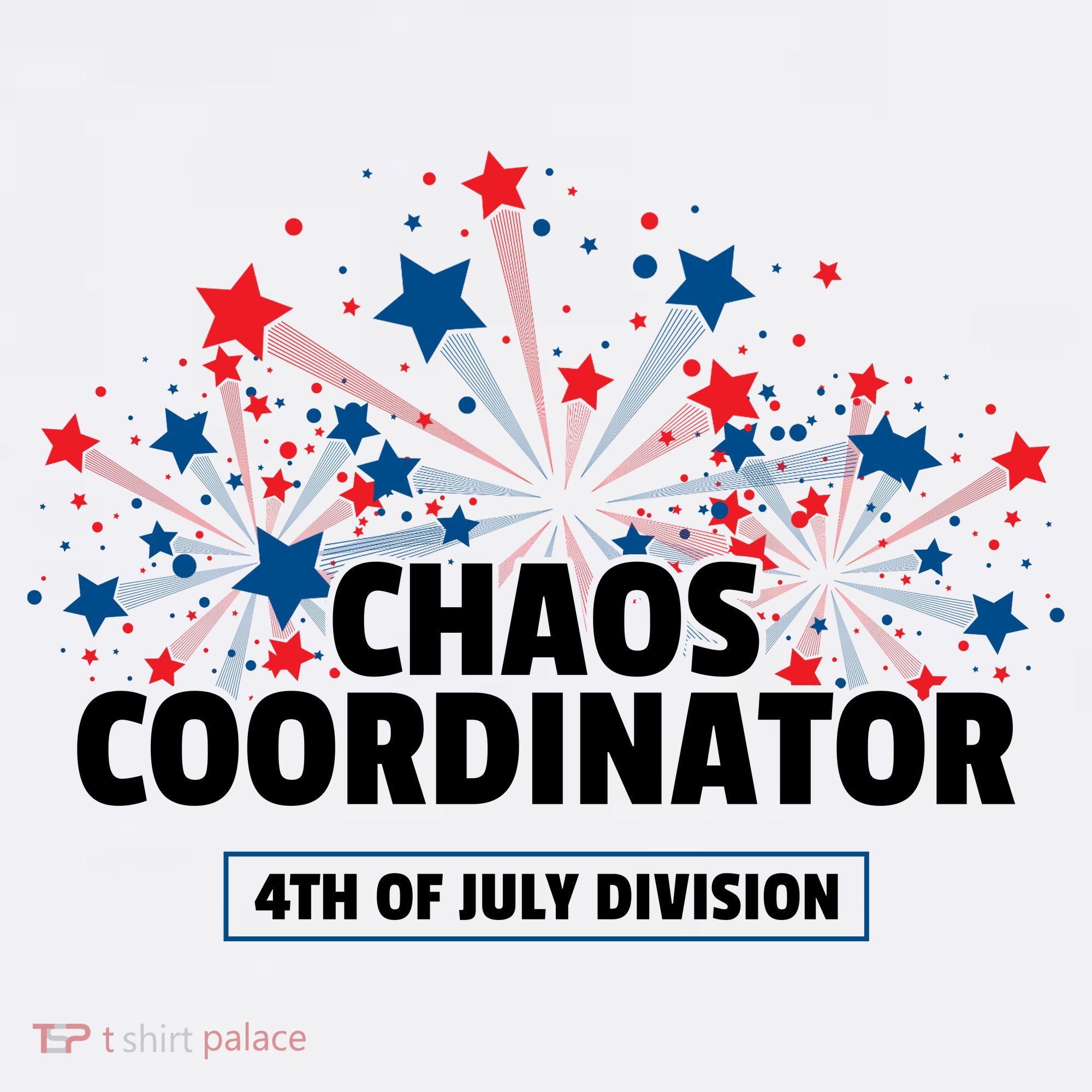 Chaos Coordinator 4th Of July Divison Fireworks T-Shirt