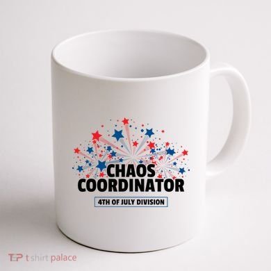 Chaos Coordinator 4th Of July Divison Fireworks Coffee Mug back