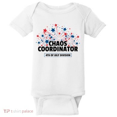 Chaos Coordinator 4th Of July Divison Fireworks Baby Bodysuit