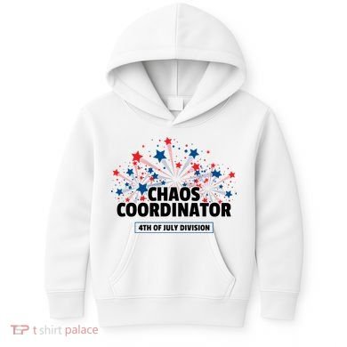 Chaos Coordinator 4th Of July Divison Fireworks Kids Hoodie