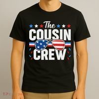 Cousin Crew 4th Of July Patriotic American Family Matching T-Shirt thumb 3