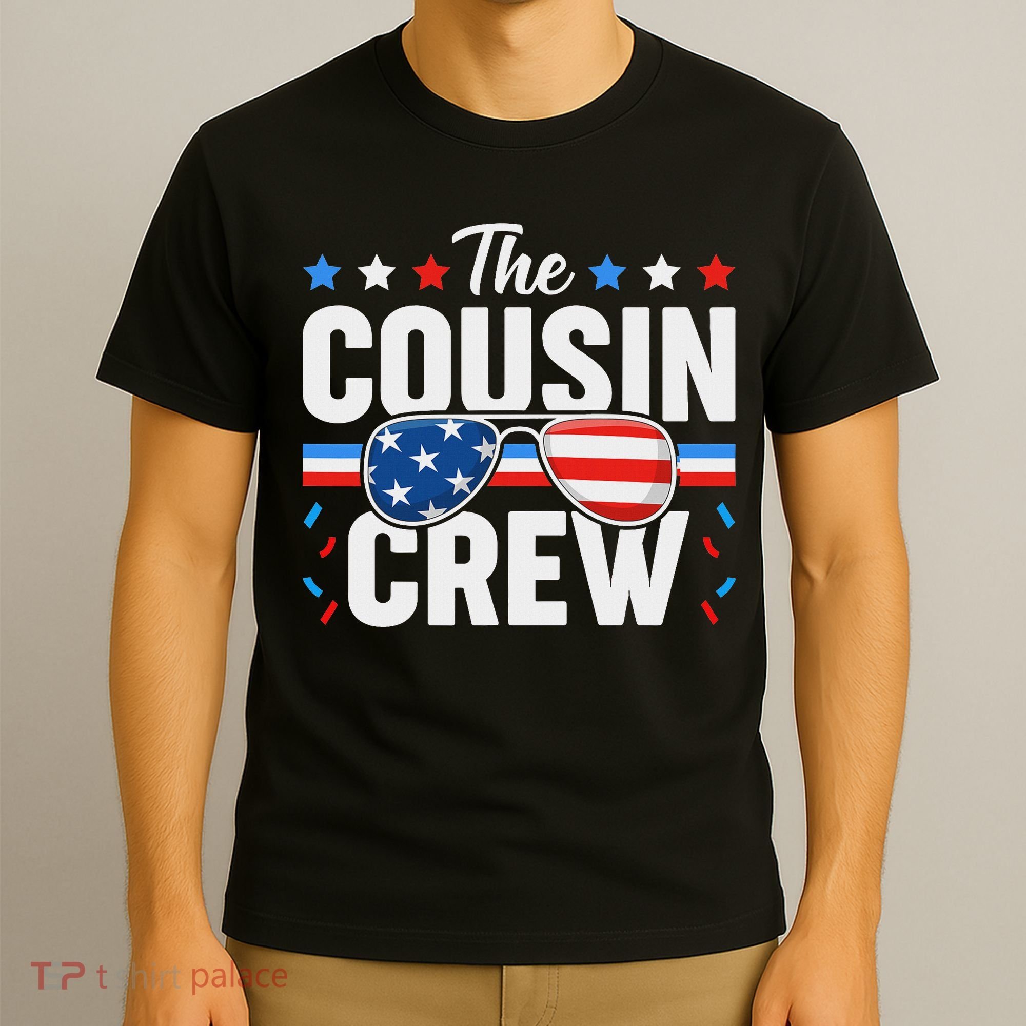 Cousin Crew 4th Of July Patriotic American Family Matching T-Shirt