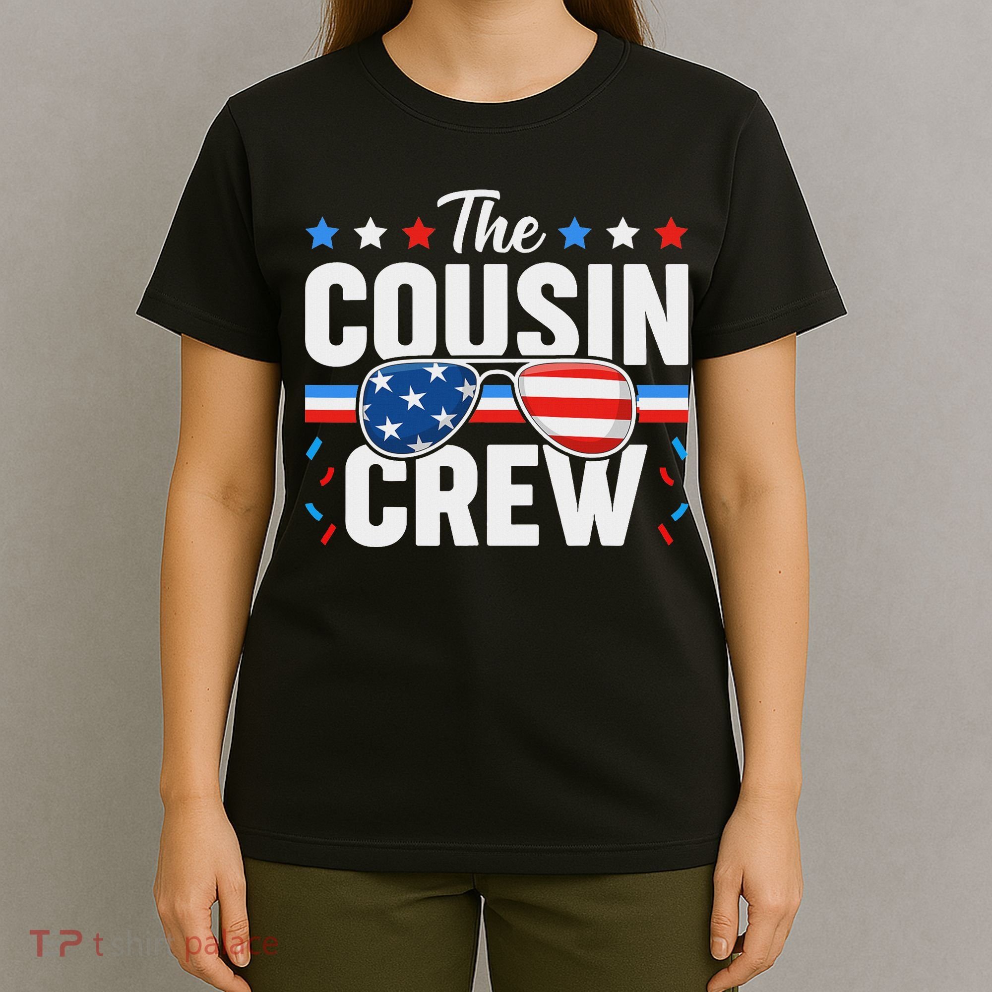 Cousin Crew 4th Of July Patriotic American Family Matching T-Shirt