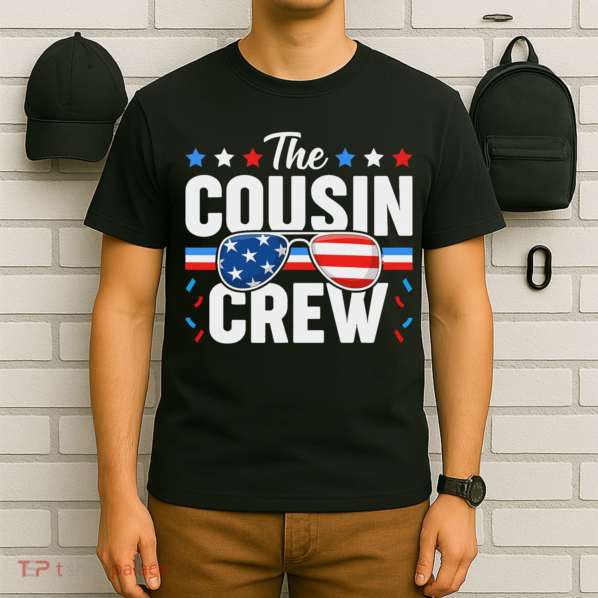 Cousin Crew 4th Of July Patriotic American Family Matching T-Shirt
