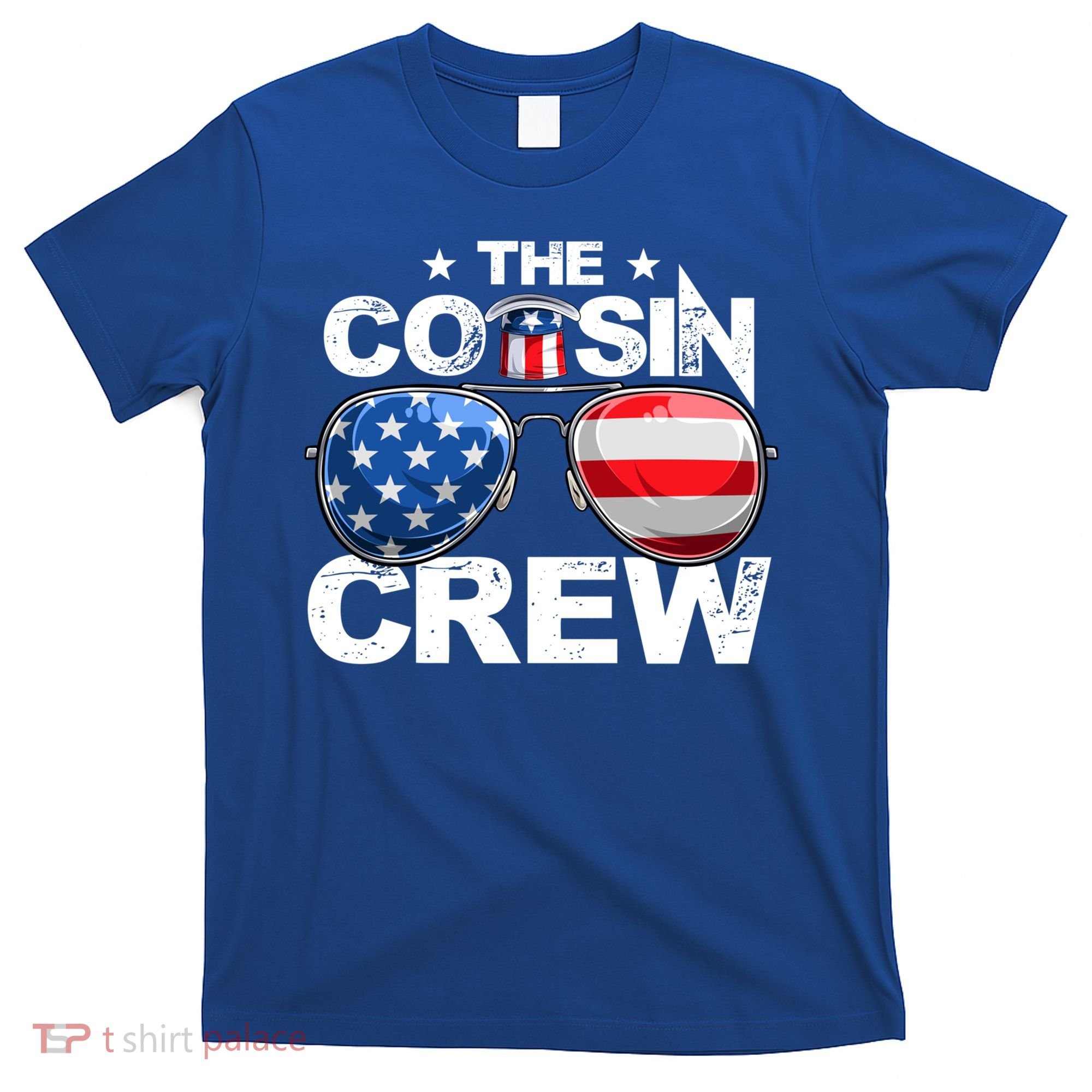 Cousin Crew 4th Of July Us American Flag Family Matching Usa Great Gift T-Shirt