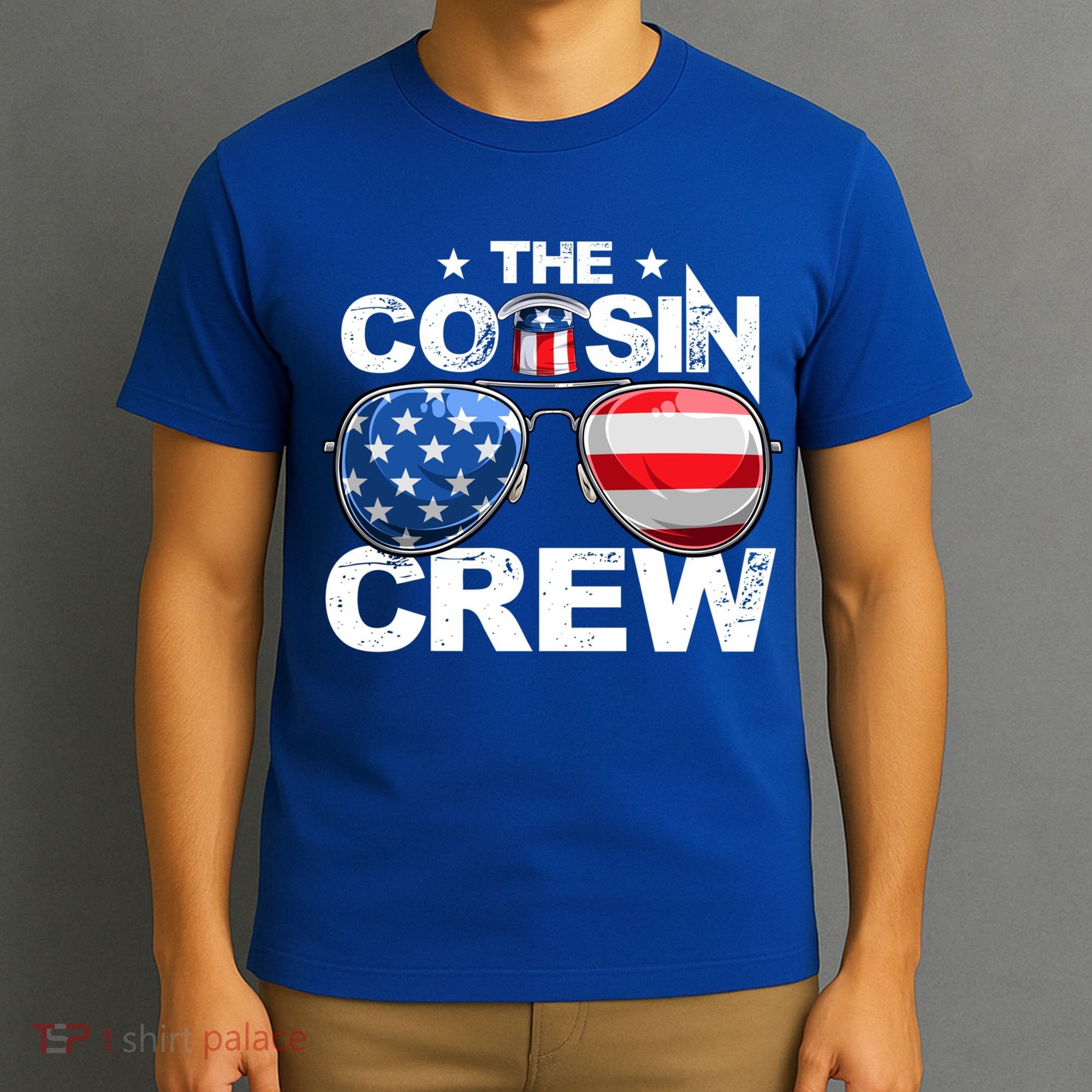 Cousin Crew 4th Of July Us American Flag Family Matching Usa Great Gift T-Shirt