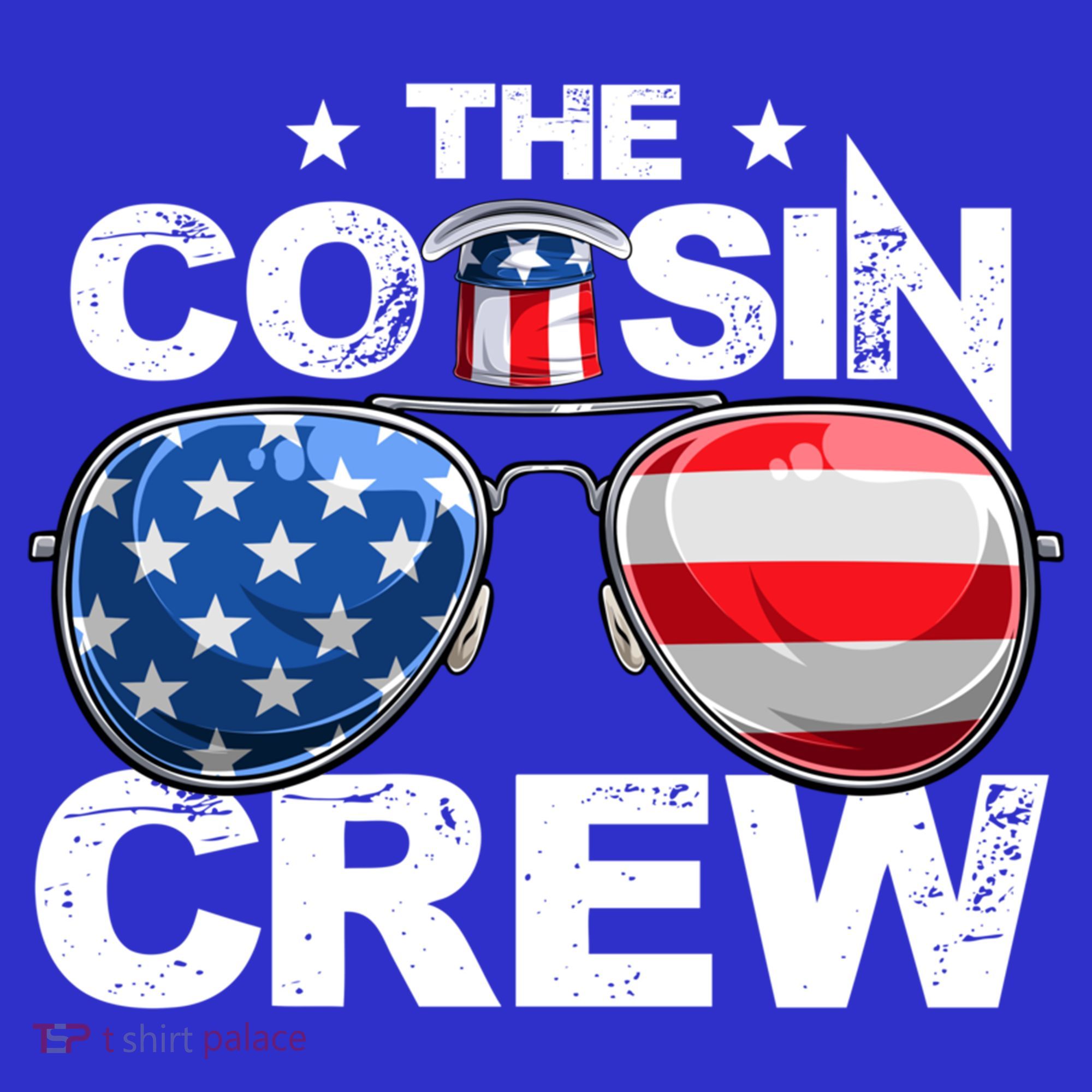 Cousin Crew 4th Of July Us American Flag Family Matching Usa Great Gift T-Shirt