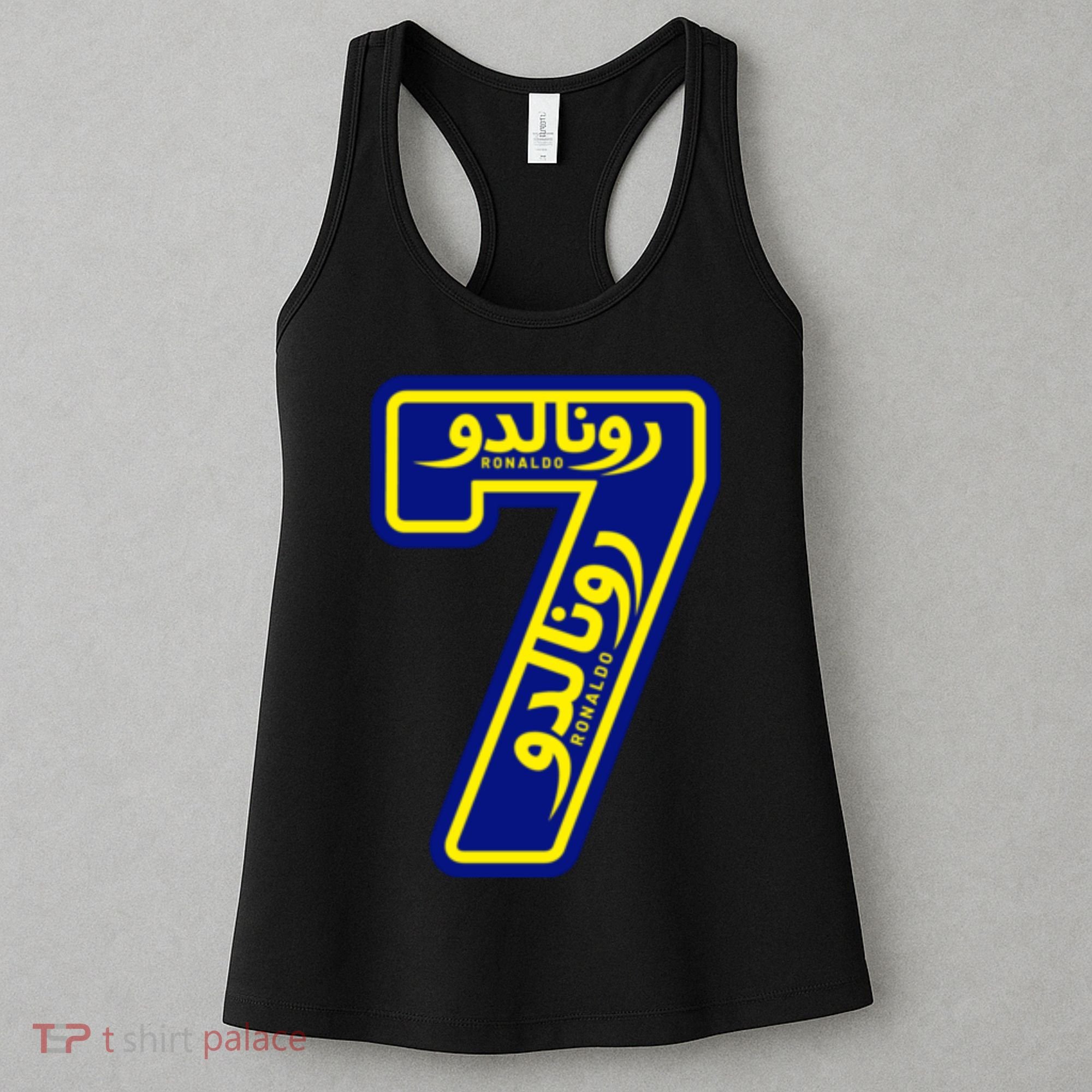 Cool Cristiano 7 Al Nassr Soccer Player Jersey In Arabic And English Women's Tank Top