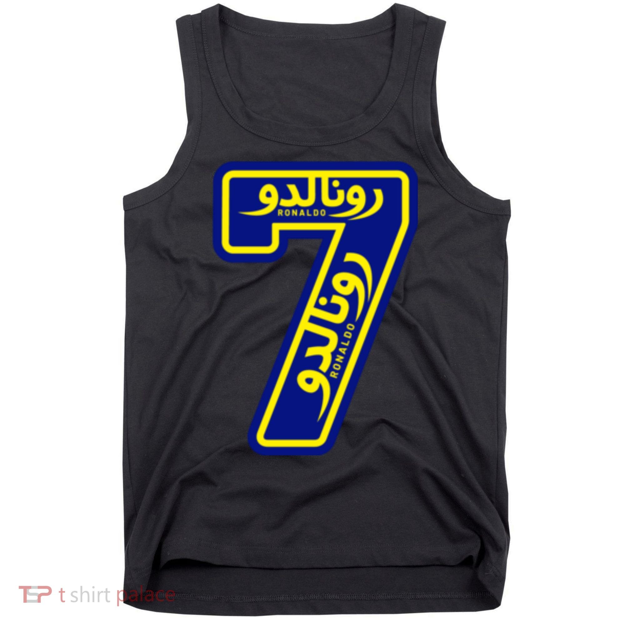 Cool Cristiano 7 Al Nassr Soccer Player Jersey In Arabic And English Tank Top