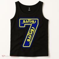 Cool Cristiano 7 Al Nassr Soccer Player Jersey In Arabic And English Tank Top thumb 2