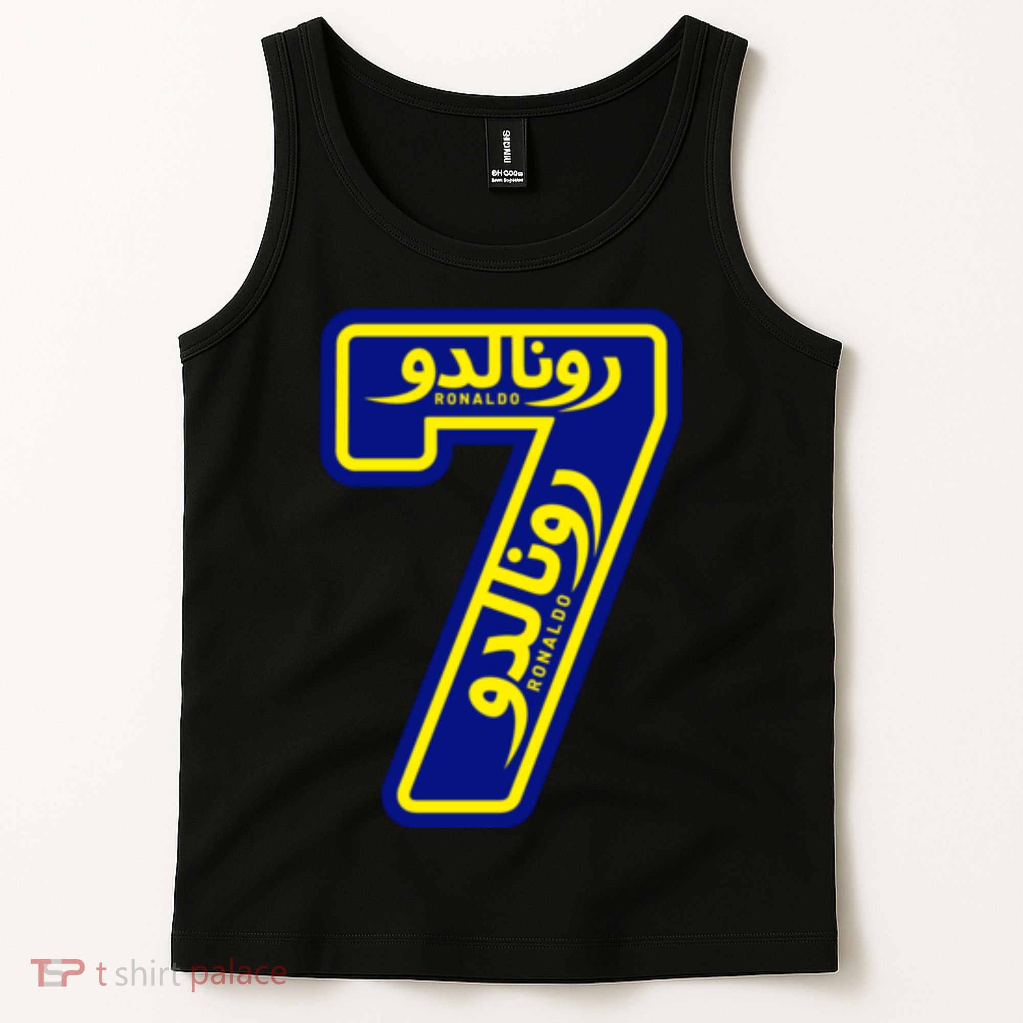 Cool Cristiano 7 Al Nassr Soccer Player Jersey In Arabic And English Tank Top