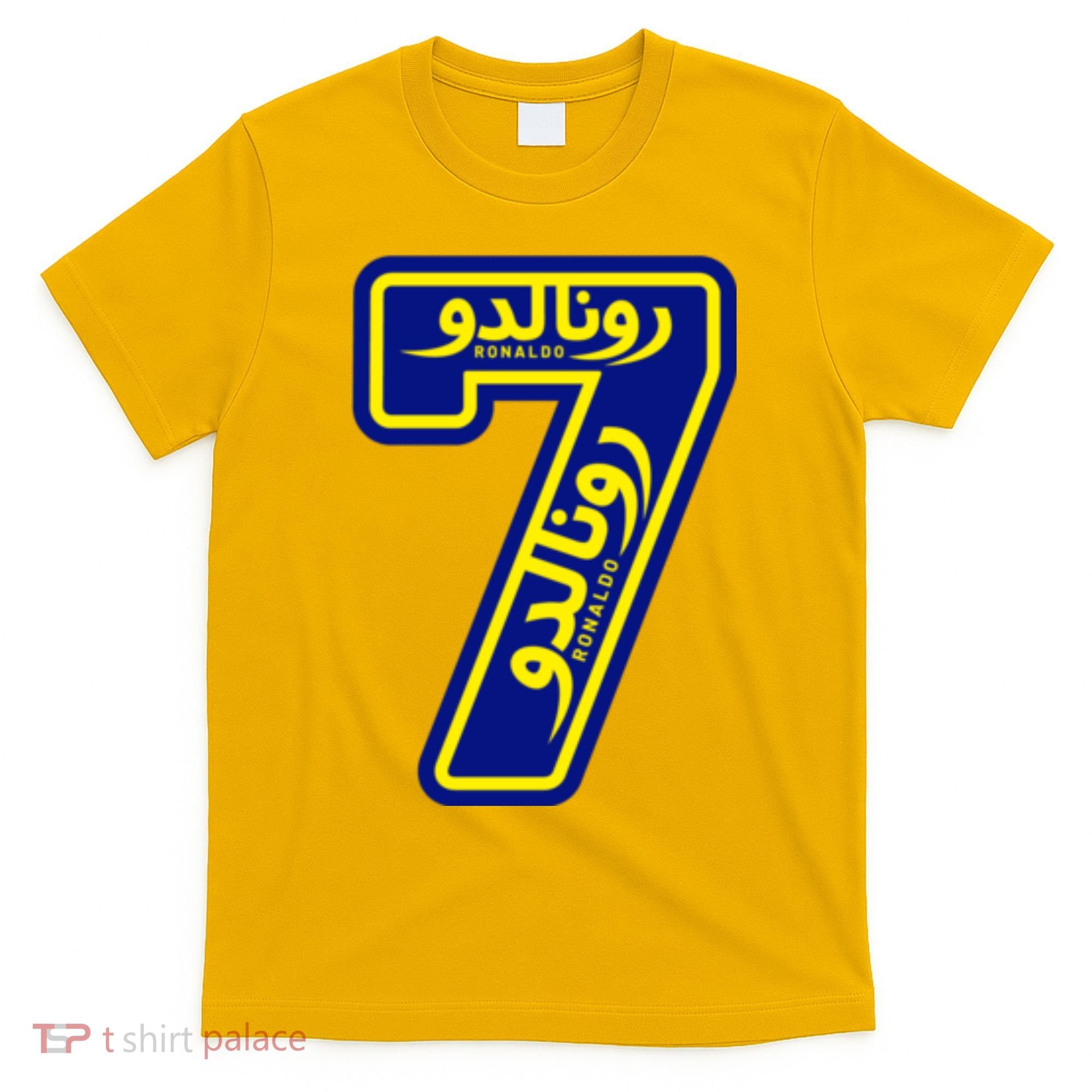 Cool Cristiano 7 Al Nassr Soccer Player Jersey In Arabic And English T-Shirt