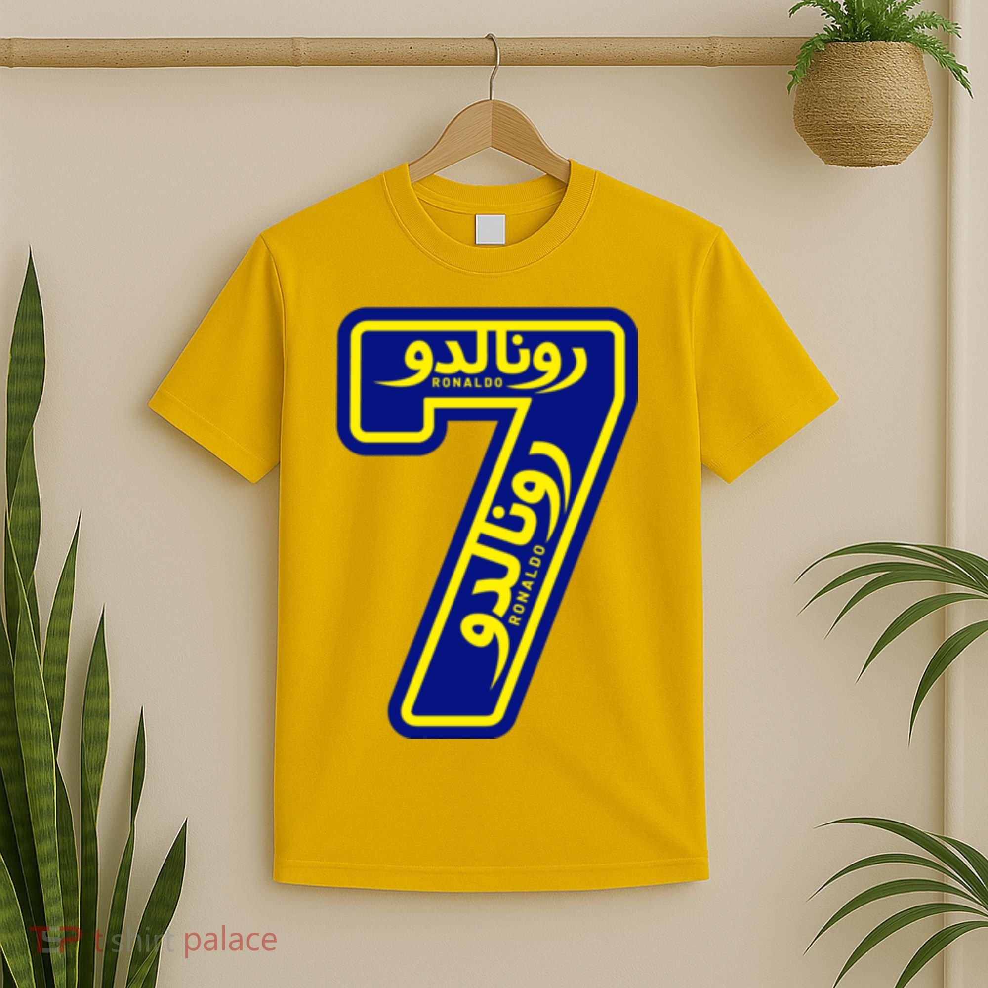 Cool Cristiano 7 Al Nassr Soccer Player Jersey In Arabic And English T-Shirt