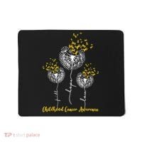 Childhood Cancer Awareness Faith Hope Love Dandelion Mousepad thumb 0
